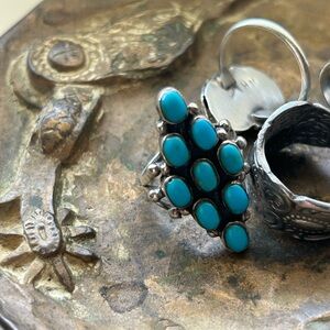 Genuine turquoise ring